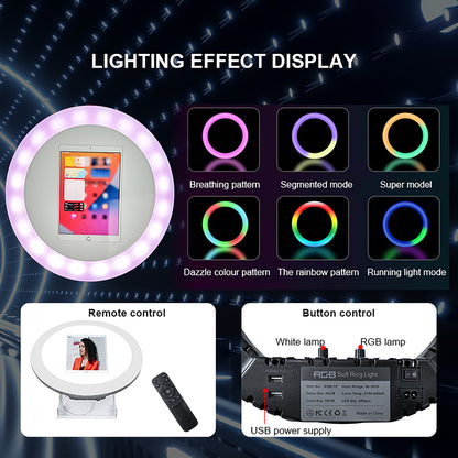 New Portable iPad Photo Booth Machine With RGB Led Light for 10.2/11/12.9 inch iPad Selfie Photobooth Machine for Party Wedding