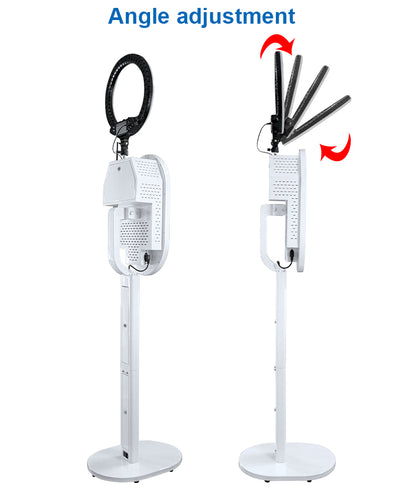 Magic Mirror Photo Booth 15.6 Inch with RGB Light, DSLR Photobooth Machine Selfie Portable Touch Screen with Flight Case for Wedding Party Events