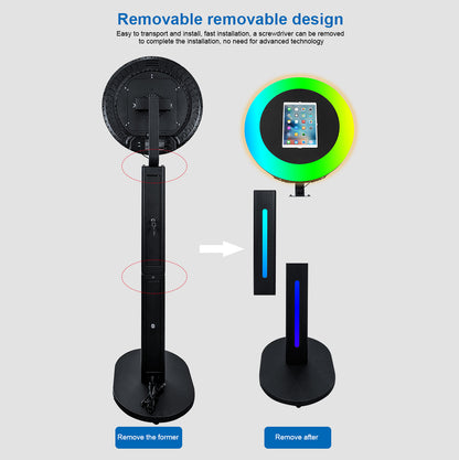 New Portable iPad Photo Booth Machine With RGB Led Light for 10.2/11/12.9 inch iPad Selfie Photobooth Machine for Party Wedding