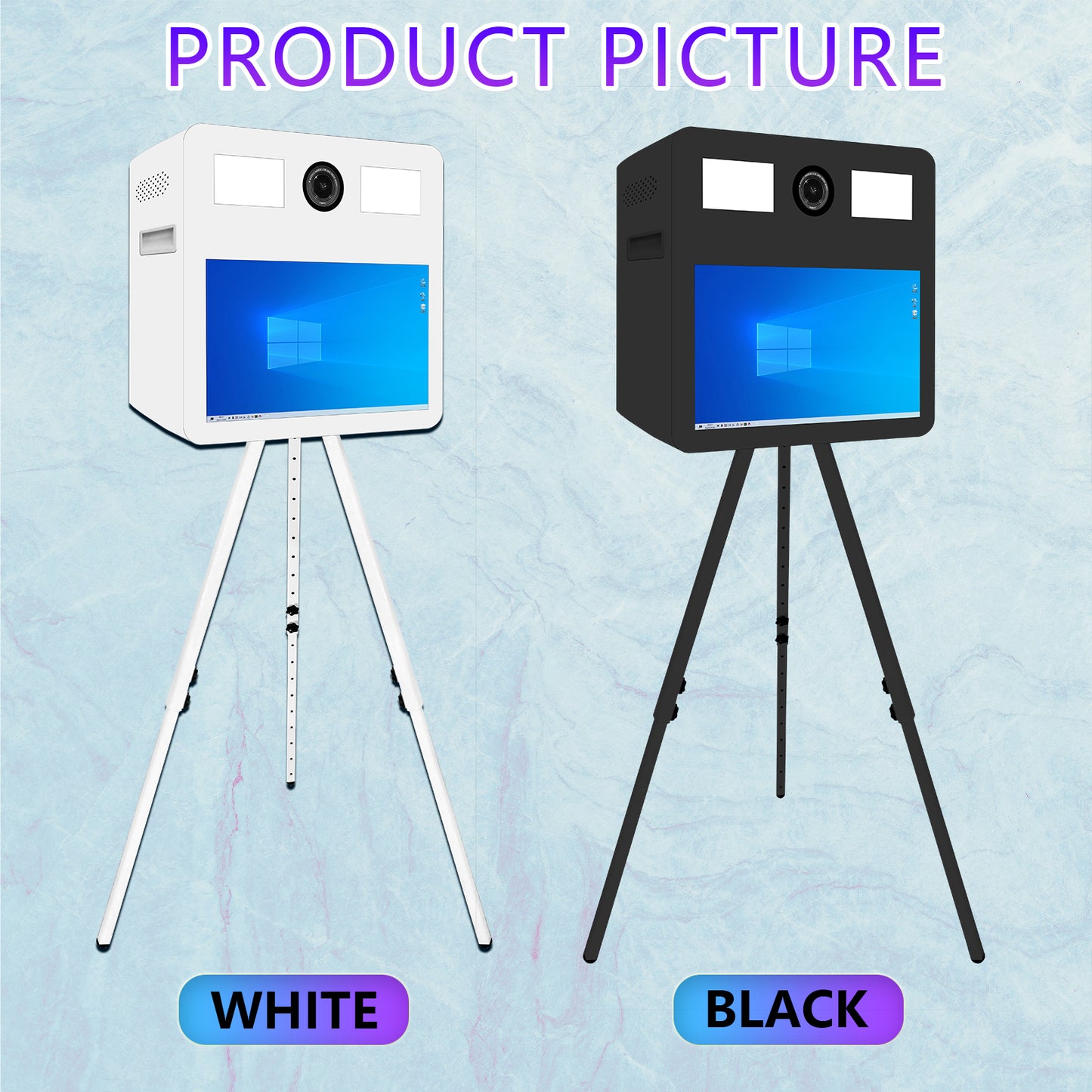Camera Mirror Photo Booth 21.5 Inch Touch Screen Selfie Portable Photobooth Machine DSLR Booth for Wedding Party Business Events