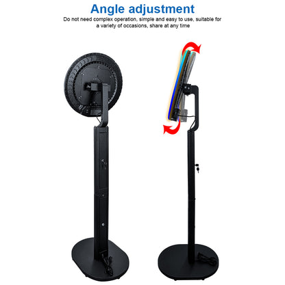 New Portable iPad Photo Booth Machine With RGB Led Light for 10.2/11/12.9 inch iPad Selfie Photobooth Machine for Party Wedding