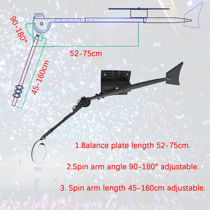 Overhead 360 Photo Booth Automatic Spin Camera Photo Booth Selfie Platform Spinner with LED Light Rotating Video Booth Machine for Partys Wedding