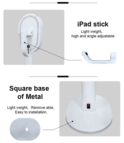 Adjustable Stand Selfie Photobooth Machine Shell iPad Photo Booth With LED Ring Light For Wedding Partys Events
